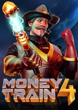 Western heist slot with persistent symbols and bonus train rides.